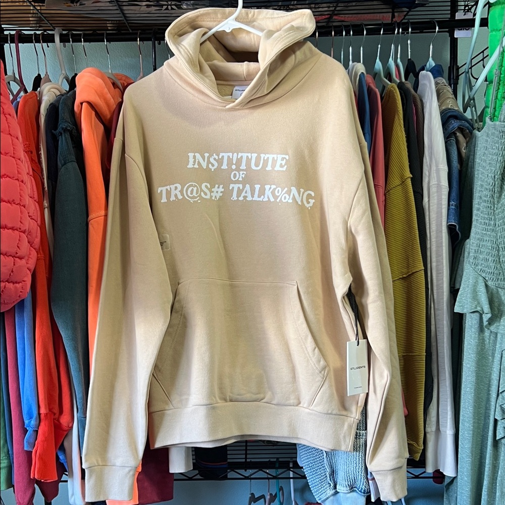 STUDENTS GOLF: “Institute Of Trash Talking” Heavyweight Hoodie NWT - Picture 3 of 7
